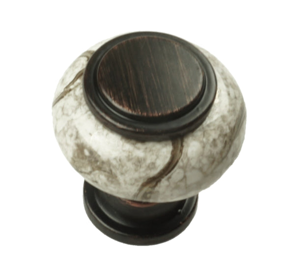 Oil Rubbed Bronze with Marble Accent