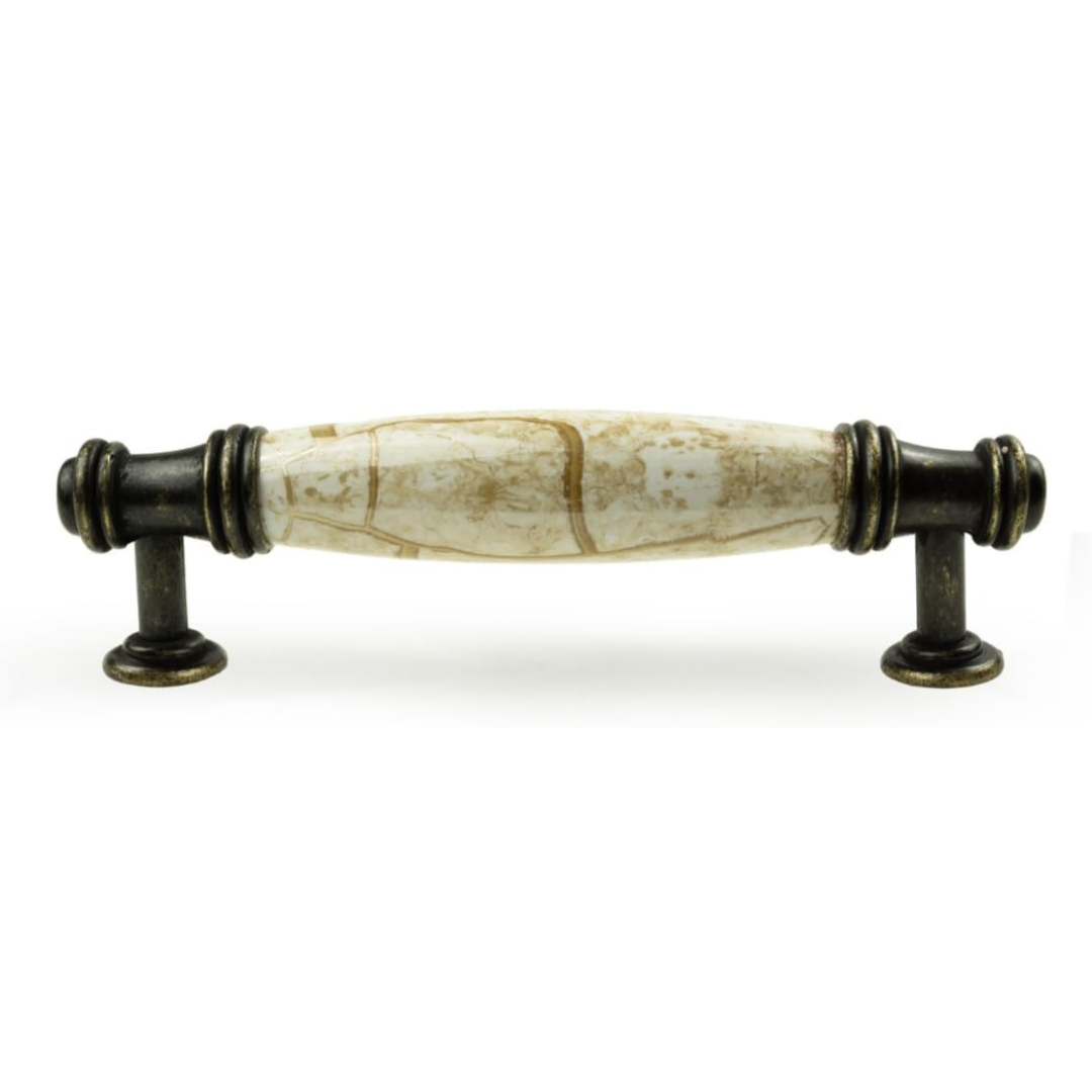 DIY Décor Hub - 3 3/4 inch Antique Brass Cabinet Pulls, 10-Pack