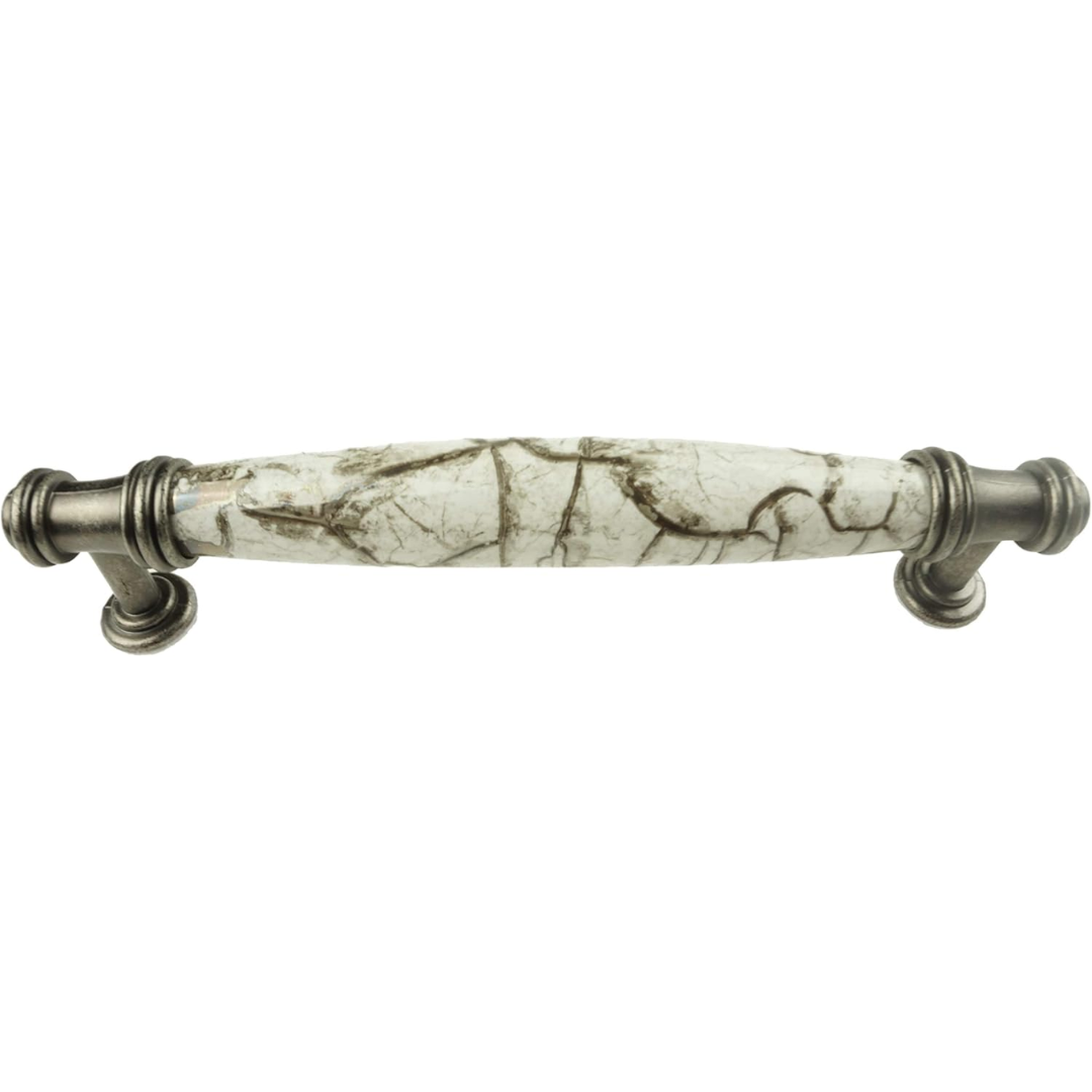 DIY Décor Hub Silver Gray Cabinet & Drawer Pulls (20, 5 Inches (128 mm))