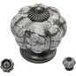 DIY Décor Hub - Pumpkin Knobs, Antique Silver-Gray Cabinet Knobs, 10-Pack