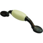 DIY Décor Hub - 3 inch Oil-Rubbed Bronze Handle with Beige Ceramic Accent, 20 Pack