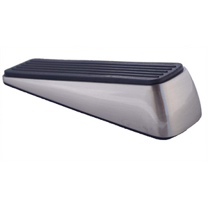 DIY Décor Hub - Satin Nickel Door Stoppers, Heavy Duty, Nonslip, Premium Quality Door Wedges, Set of 8