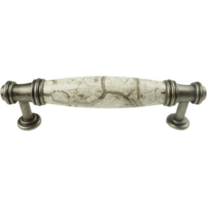DIY Décor Hub - 3 3/4 inch Antique Silver-Gray Cabinet Pulls, 20-Pack