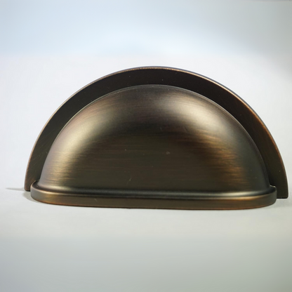 DIY Décor Hub - Oil Rubbed Bronze Cabinet Hardware Bin Cup Drawer Handle Pull, 3" Inch (76 mm) Hole Centers, 25 Pack