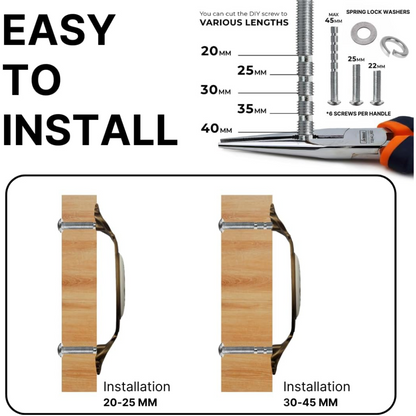 DIY Décor Hub 3.75 inch Antique Gold with Floral Design Cabinet Handles, Set of 10