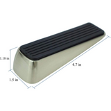 DIY Décor Hub - Satin Nickel Door Stoppers, Heavy Duty, Nonslip, Premium Quality Door Wedges, Set of 8