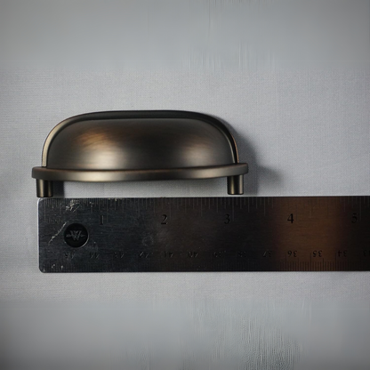 DIY Décor Hub - Oil Rubbed Bronze Cabinet Hardware Bin Cup Drawer Handle Pull, 3" Inch (76 mm) Hole Centers, 25 Pack