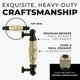 DIY Décor Hub - 5 inch Antique Brass Cabinet Pulls, 20-Pack