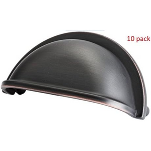 DIY Décor Hub - Oil Rubbed Bronze Cabinet Pulls, 3" Inch (76 mm) Hole Centers, 10 Pack