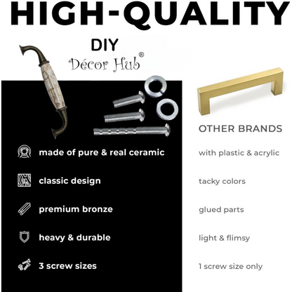 DIY Décor Hub - 5 inch Antique Brass Pumpkin Cabinet Pulls, 12-Pack