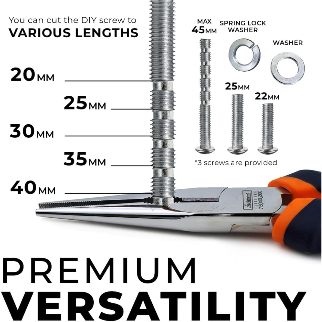 DIY Décor Hub - Kitchen Cabinet Handles Antique Silver, Spoon-Fork-Knife 5 Each (15 Total) 3 3/4 Inch Hole Center