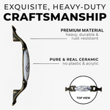 DIY Décor Hub 3.75 inch Antique Brass Floral Design Cabinet Handles, Set of 10