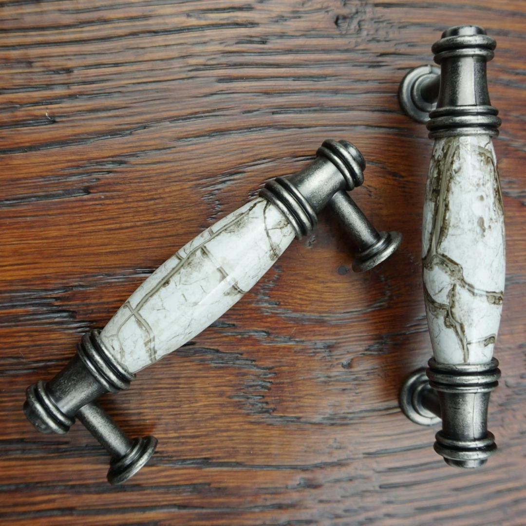DIY Décor Hub - 3 inch Antique Silver-Gray Cabinet Pulls, 20-Pack