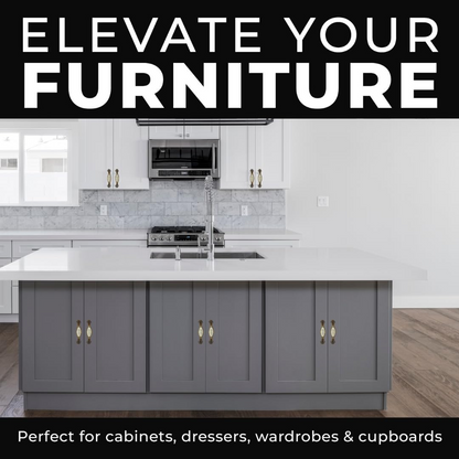 DIY Décor Hub - 5-inch Antique Gold with Floral Design Cabinet Handles, Set of 10