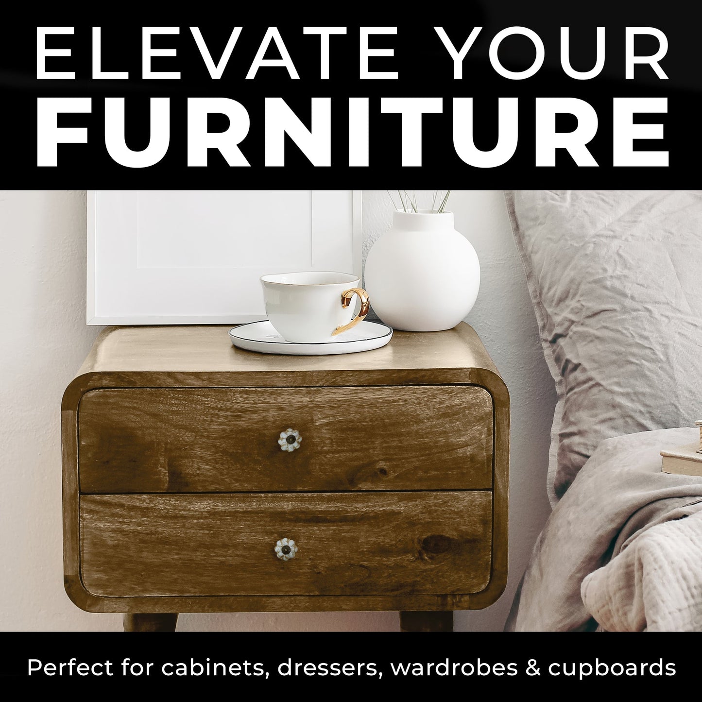 DIY Décor Hub - Pumpkin 1.5 inches, Antique Brass Cabinet Knobs, 20-Pack