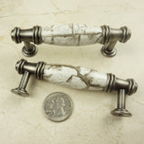 DIY Décor Hub - 3 inch Antique Silver-Gray Cabinet Pulls, 10-Pack