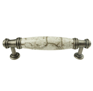 DIY Décor Hub - 3 3/4 inch Antique Silver-Gray Cabinet Pulls, 20-Pack
