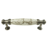 DIY Décor Hub - 3 3/4 inch Antique Silver-Gray Cabinet Pulls, 10-Pack