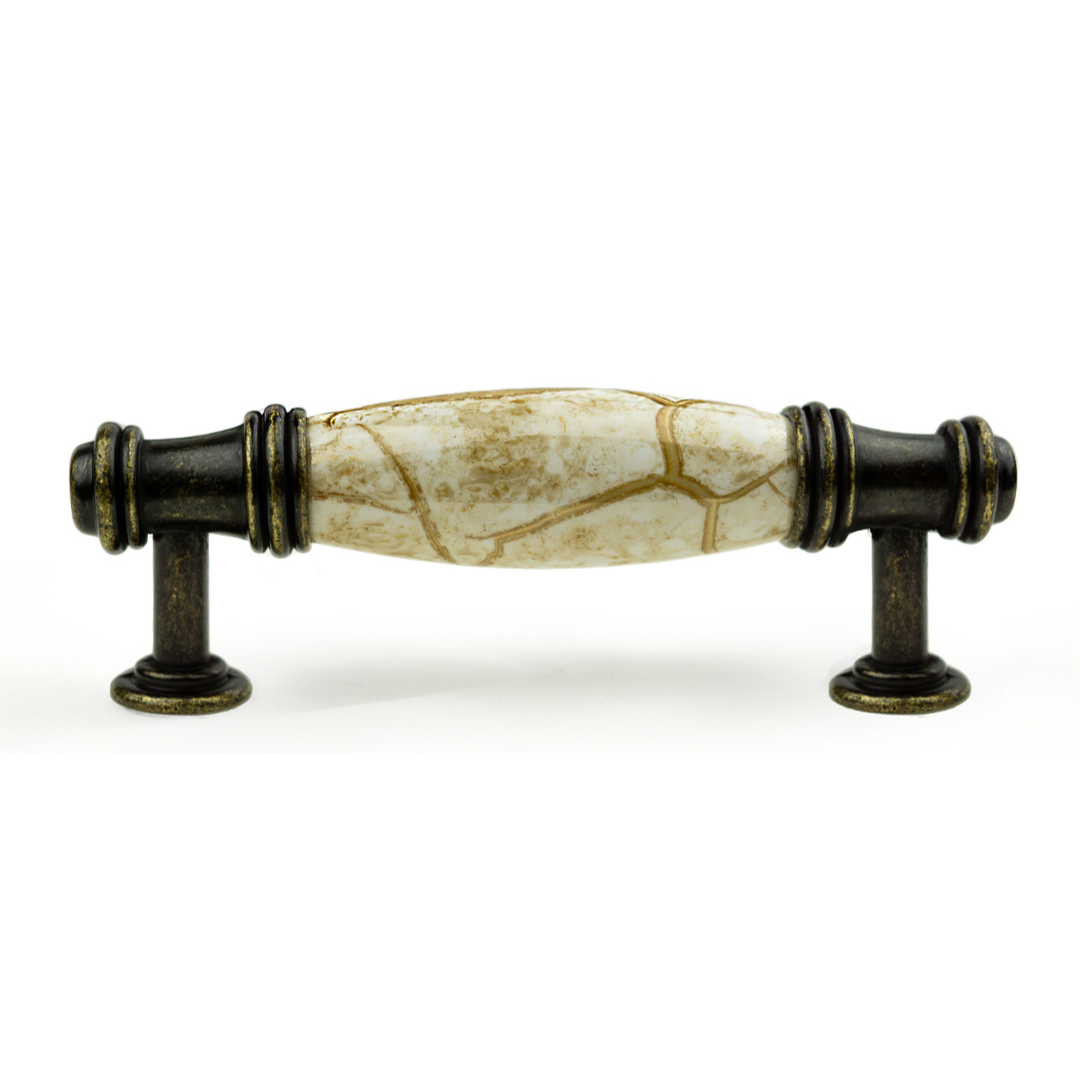 DIY Décor Hub - 3 inch Antique Brass Cabinet Pulls, 10-Pack