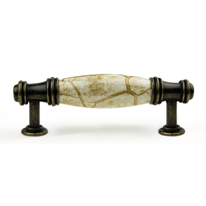 DIY Décor Hub - 3 inch Antique Brass Cabinet Pulls, 10-Pack