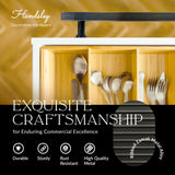 Handsley - Finely Crafted ORB Bar Handles for Cabinets, Drawers & More 5 inch Hole Center- 10 pack