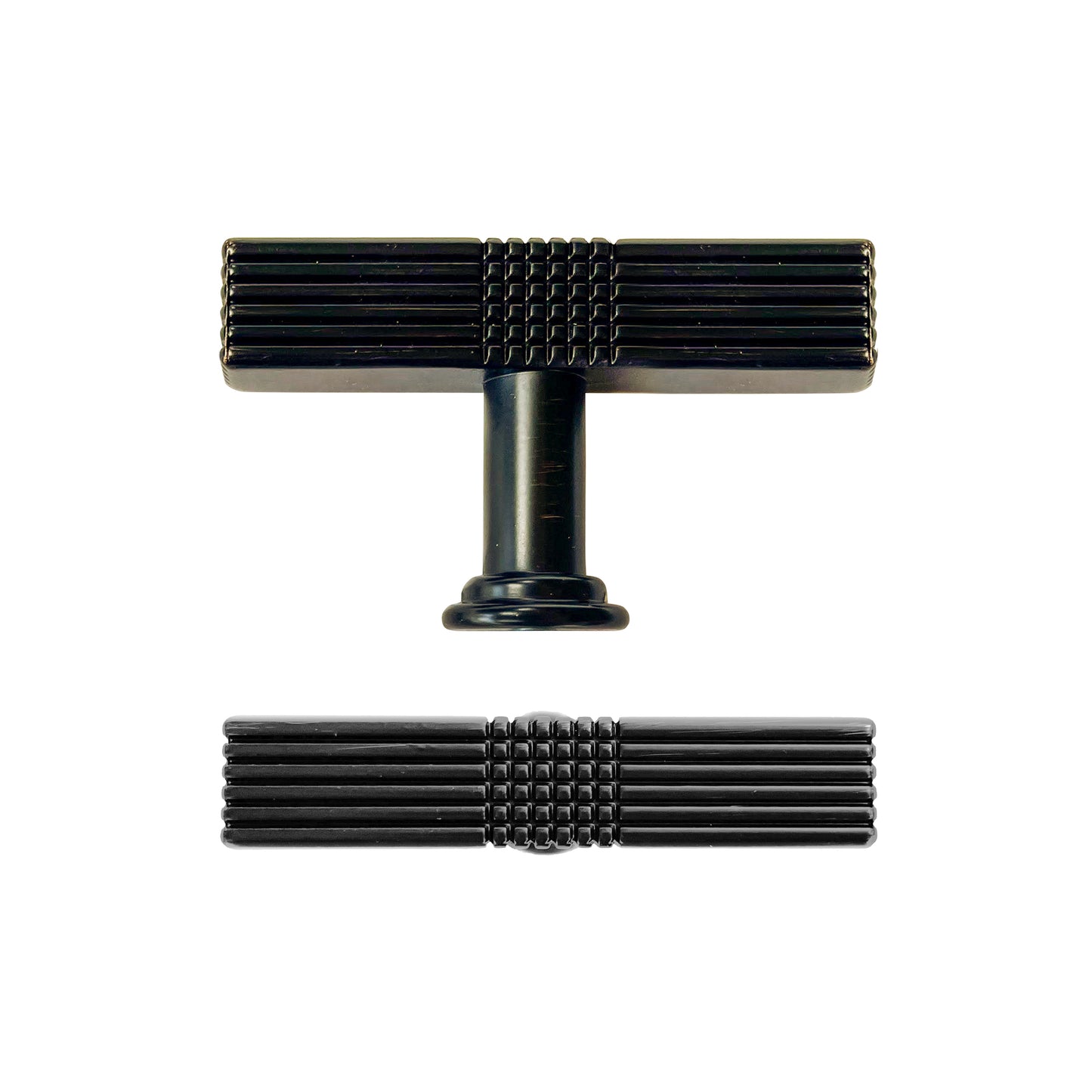 Handsley - Finely Crafted ORB T Bar Handles for Cabinets, Drawers & more- 10 pack, Single Hole