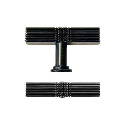 Handsley - Finely Crafted ORB T Bar Handles for Cabinets, Drawers & more- 10 pack, Single Hole